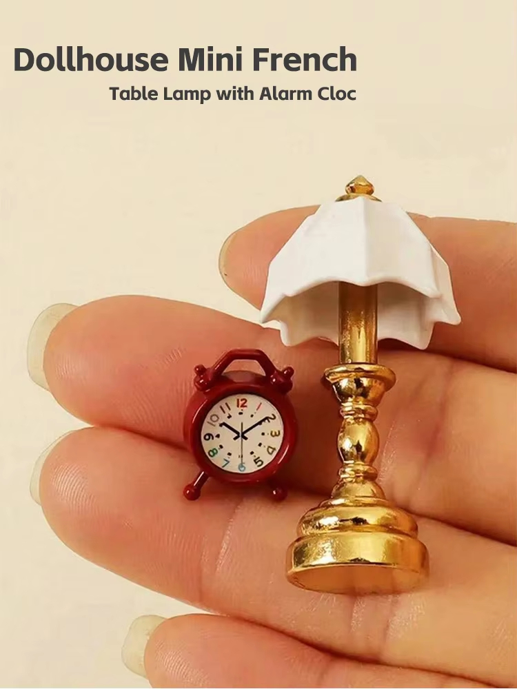 Digital Alarm Clock - Mini Luminária de Mesa Francesa para