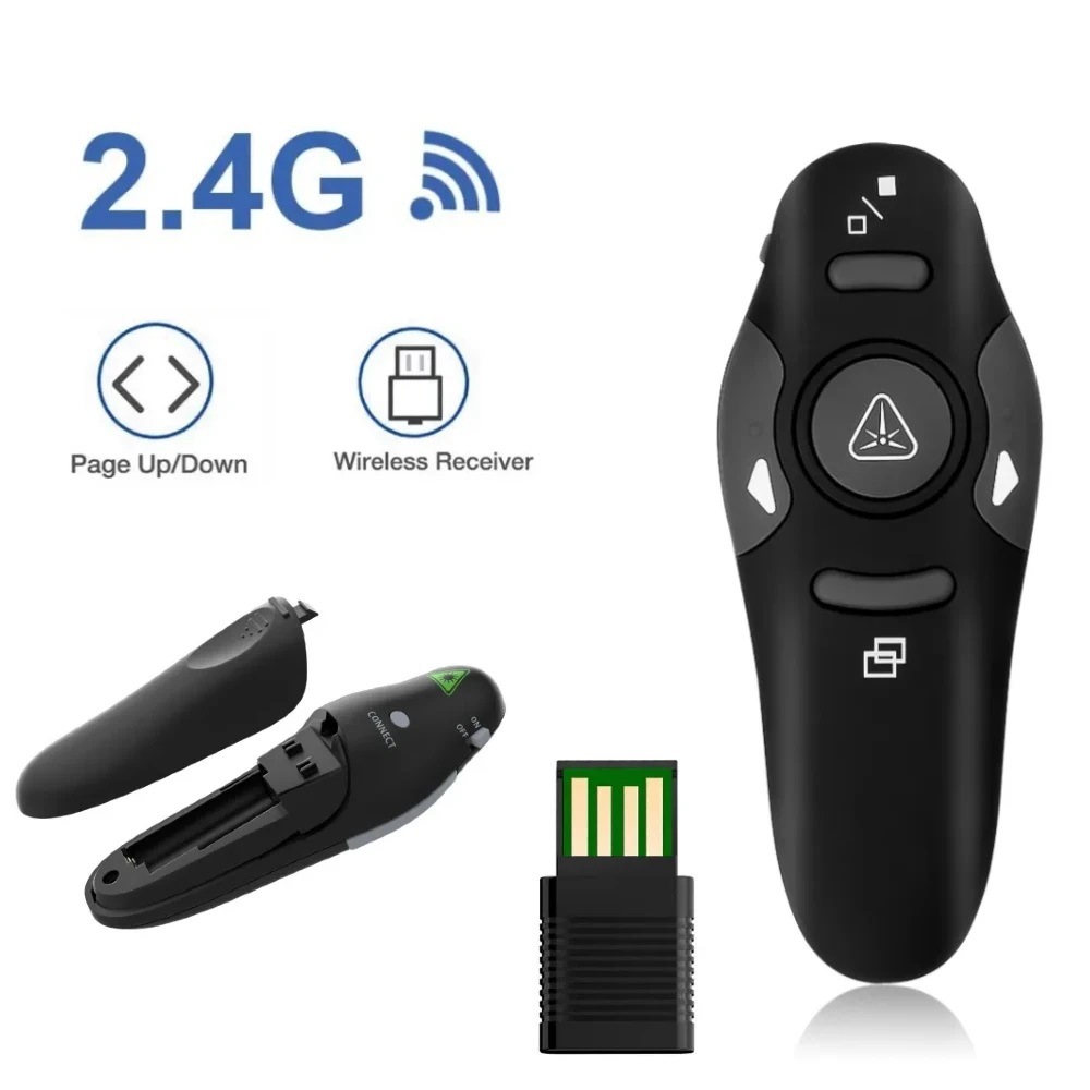Mouse aéreo sem fio 2.4g, cont - Laser Pointer Presenter avaliação e preço