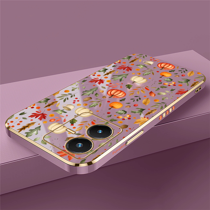 Capa de abóbora com folhas de  - Vivo V40 avaliação e preço