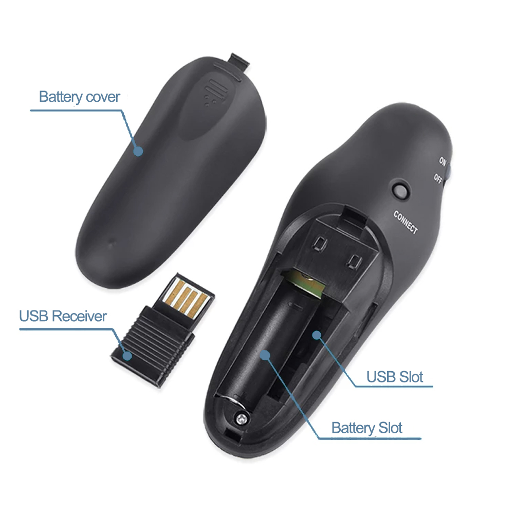 2.4ghz sem fio usb powerpoint  - Laser Pointer Presenter avaliação e preço
